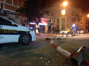  بالفيديو: شاب يفقد السيطرة على مركبته ويتسبب بأضرار مادية في شارع ييفت